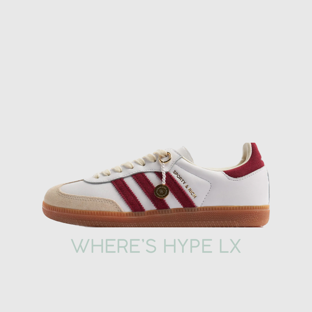 Adidas Samba Sporty & Rich 'White Collegiate Burgundy & Cream White'