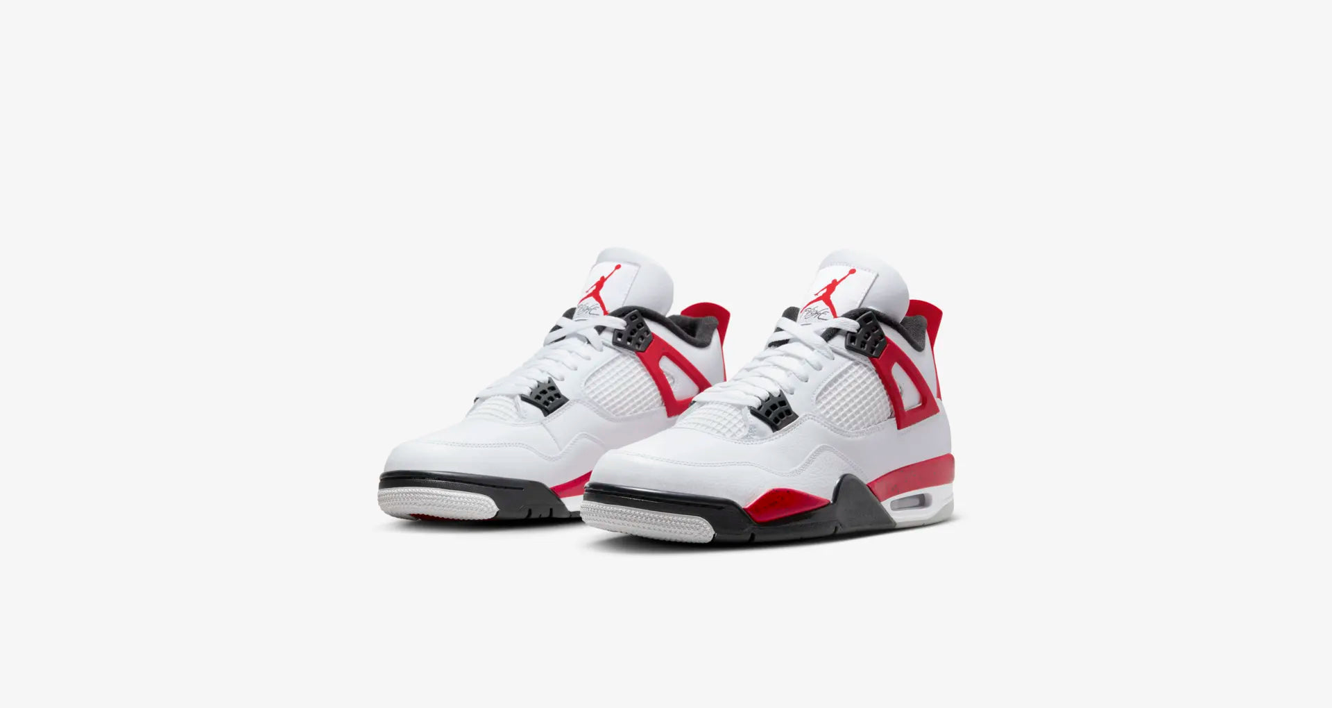 Jordan retro 4 white and red online