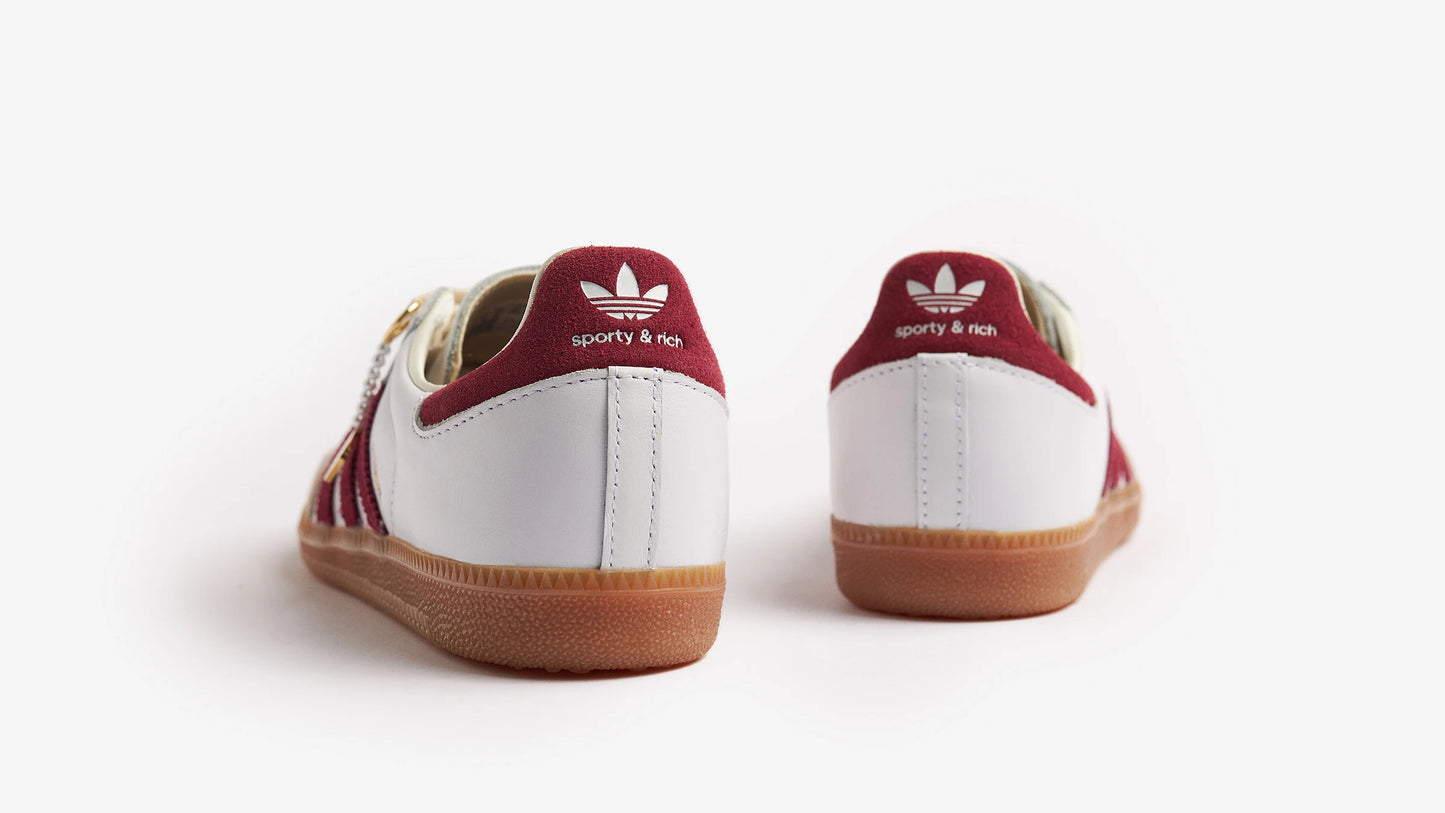 Adidas Samba Sporty & Rich 'White Collegiate Burgundy & Cream White'